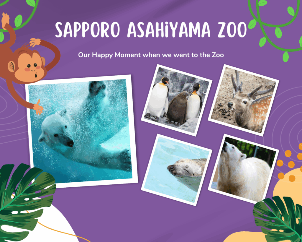 Purple Creative Zoo Holiday Trip Photo Collage